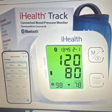 iHealth Track Bluetooth Digital Upper Arm Blood Pressure Monitor w/ Cuff, Memory