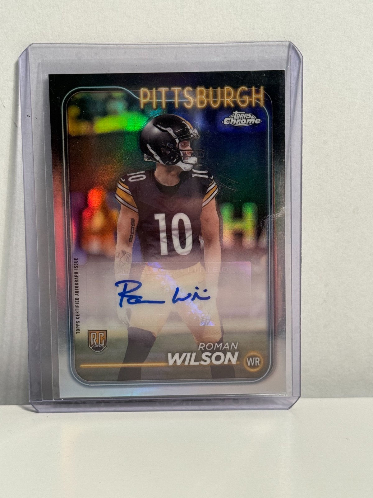 Roman Wilson Topps Chrome Rookie Autographs Variations #RARWI Base