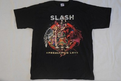 SLASH APOCALYPTIC LOVE T-SHIRT NEU OFFIZIELL GNR KLEINES LOCH DEFEKT