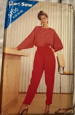 See&Sew 5106 Blouse with Roomy Sleeves and Sleek Pants Sewing Pattern Uncut 8-12