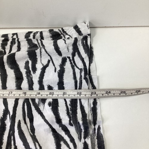 Primark White Black Zebra Print T-Shirt Womens Size S UK 10/12 Animal Tee Casual - Picture 5 of 7