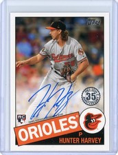 2020 Topps 1985 Topps 35th Anniversary Autographs Hunter Harvey RC Auto