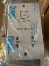 Dual Voltage Shaver Socket Outlet 115/230V Click Mode Not Used