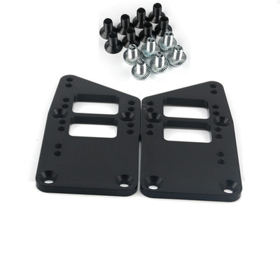 Black Billet Engine Mounts Swap Kit Motor Mount For Adapter Plates LS1 LS3 LS2