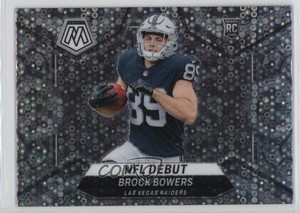 2024 Panini Mosaic NFL Debut No Huddle Silver Prizm Brock Bowers #286 Rookie RC