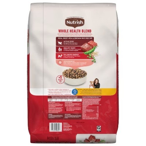 Nutrish Whole Health Blend Real Beef, Pea & Brown Rice Recipe Dry Dog Food