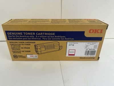 Okidata 46507602 OKI C712 Magenta Toner Cartridge Genuine OEM Brand New