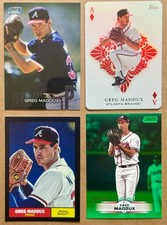 Topps Baseball Greg Maddux Lot 4 Cards All Aces Green Parallel /199 Black Foil
