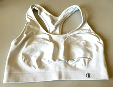Champion Double Dry White Sports Bra Size Large