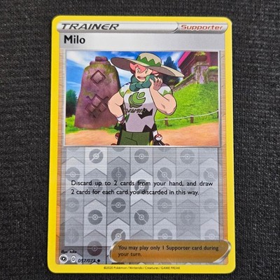 Pokemon Champion's Path Milo 057 Reverse Holo Lightly Played