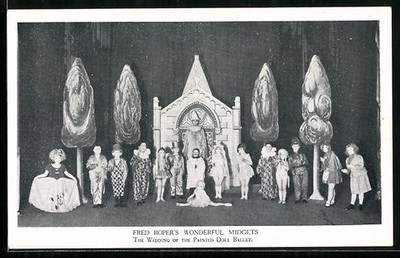 AK Fred Roper´s wonderful Midgets, The Wedding of the Painted Doll Ballet 