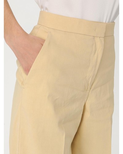 Pinko Wide Leg Linen Pants Women Yellow - Picture 4 of 5