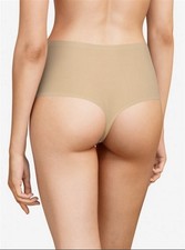 NWOT Chantelle Soft Stretch Seamless Thong Panty 1139 Beige 129596