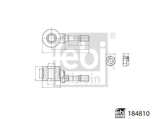 Fits FEBI 184810 STAB CONNECTOR.