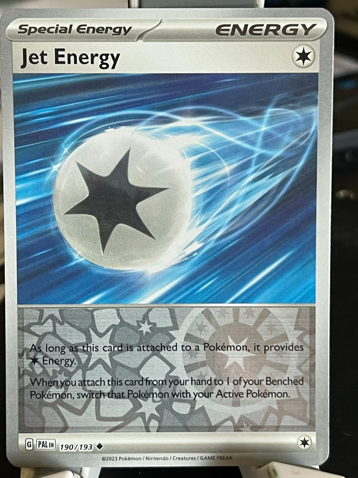 POKEMON JET ENERGY 190/193 UNCOMMON REVERSE HOLOFOIL PALDEA EVOLVED  NM CARD