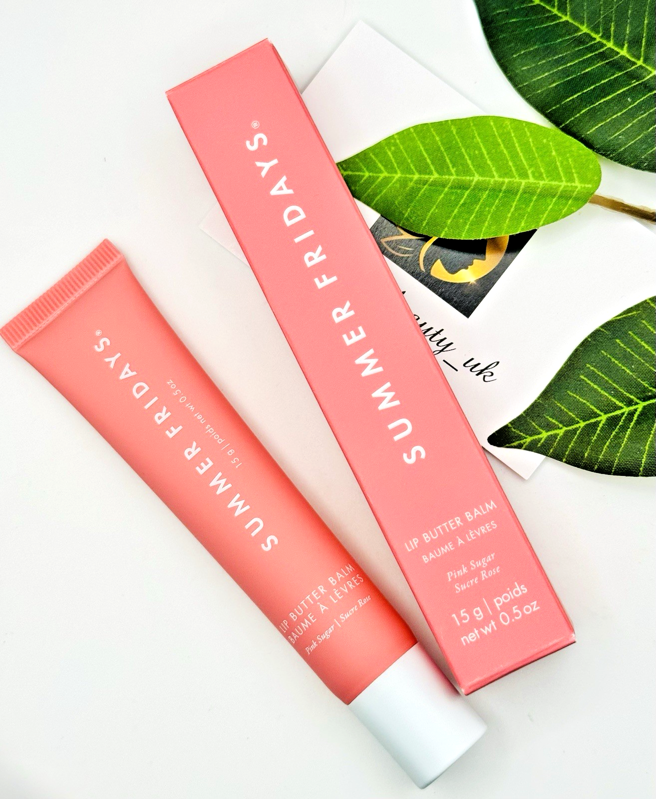 NEW Summer Fridays Lip Butter Balm Pink Sugar 15g Boxed 🩷