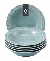 Seltmann Beat Suppenteller Suppentasse Porzellan Hellblau Ø 23 Cm 6Er Set