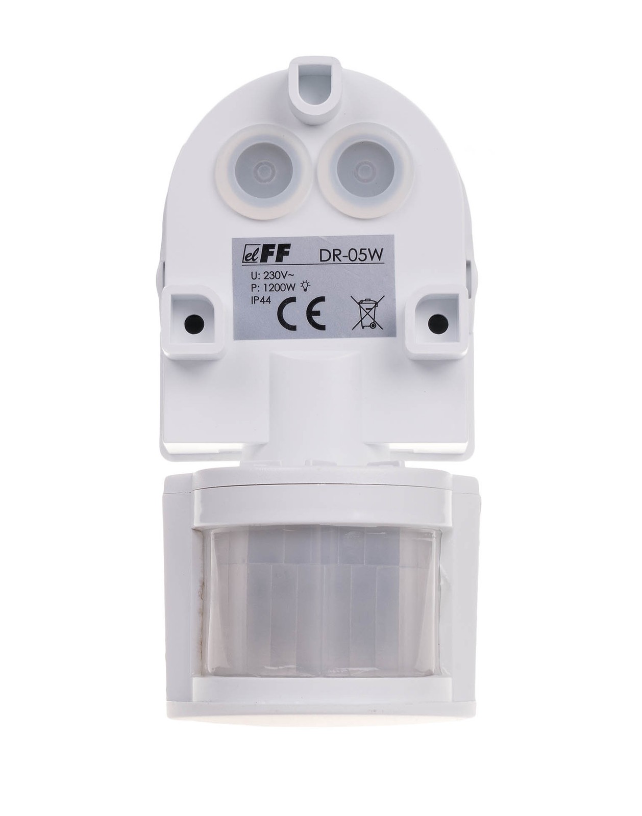WHITE MOTION SENSOR WALL MOUNT NT 180ST 5-12M 10S-10MIN DR-05W