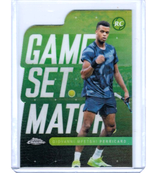 2025 Topps Chrome Tennis Giovanni Mpetshi Perricard Game. Set. Match RC Case Hit