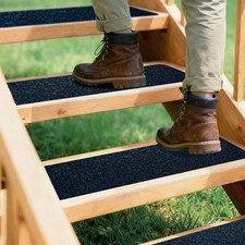 12 Pack Stair Treads Non-Slip Outdoor Tape 6 x30 - Black Anti-Slip