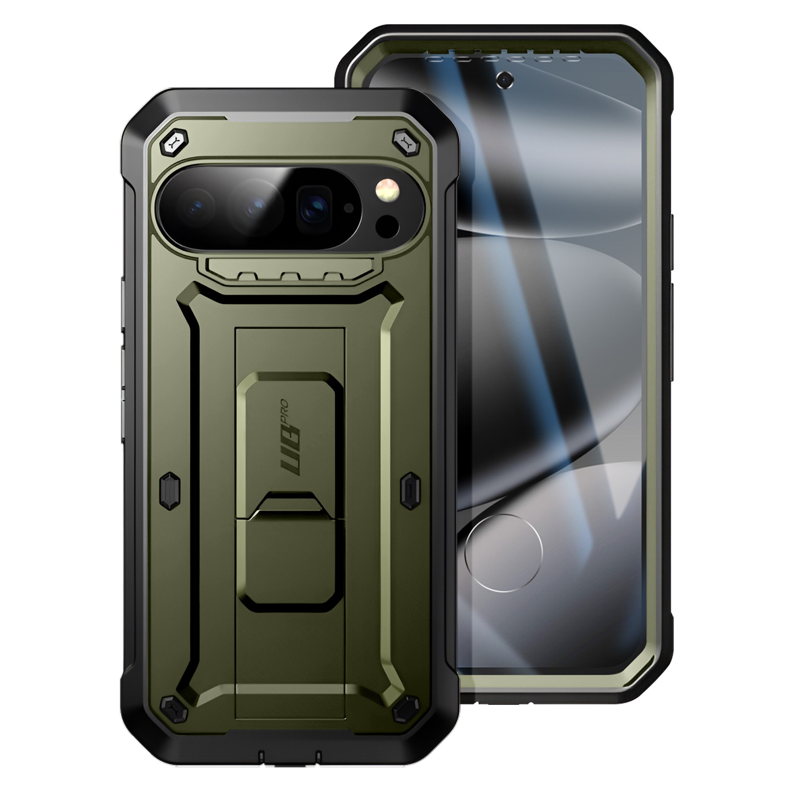 Coque Pixel 10 Pro Supcase Unicorn Beetle Pro intégrale antichoc noire avec support