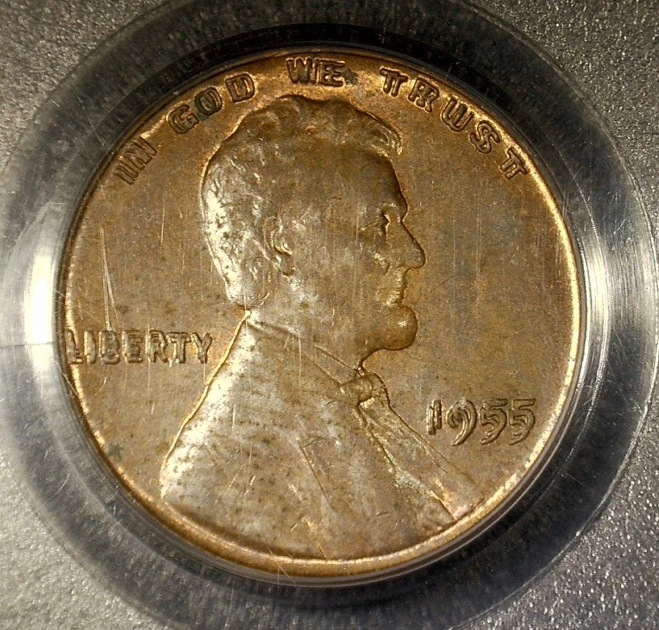 Centavo Lincoln 1955 doble matriz graduación profesional MS63 BN *fecha clave* #21703030 Foto 2 de 3