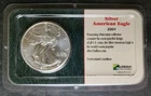 2001 $1 American Silver Eagle Dollar in a Littleton Holder