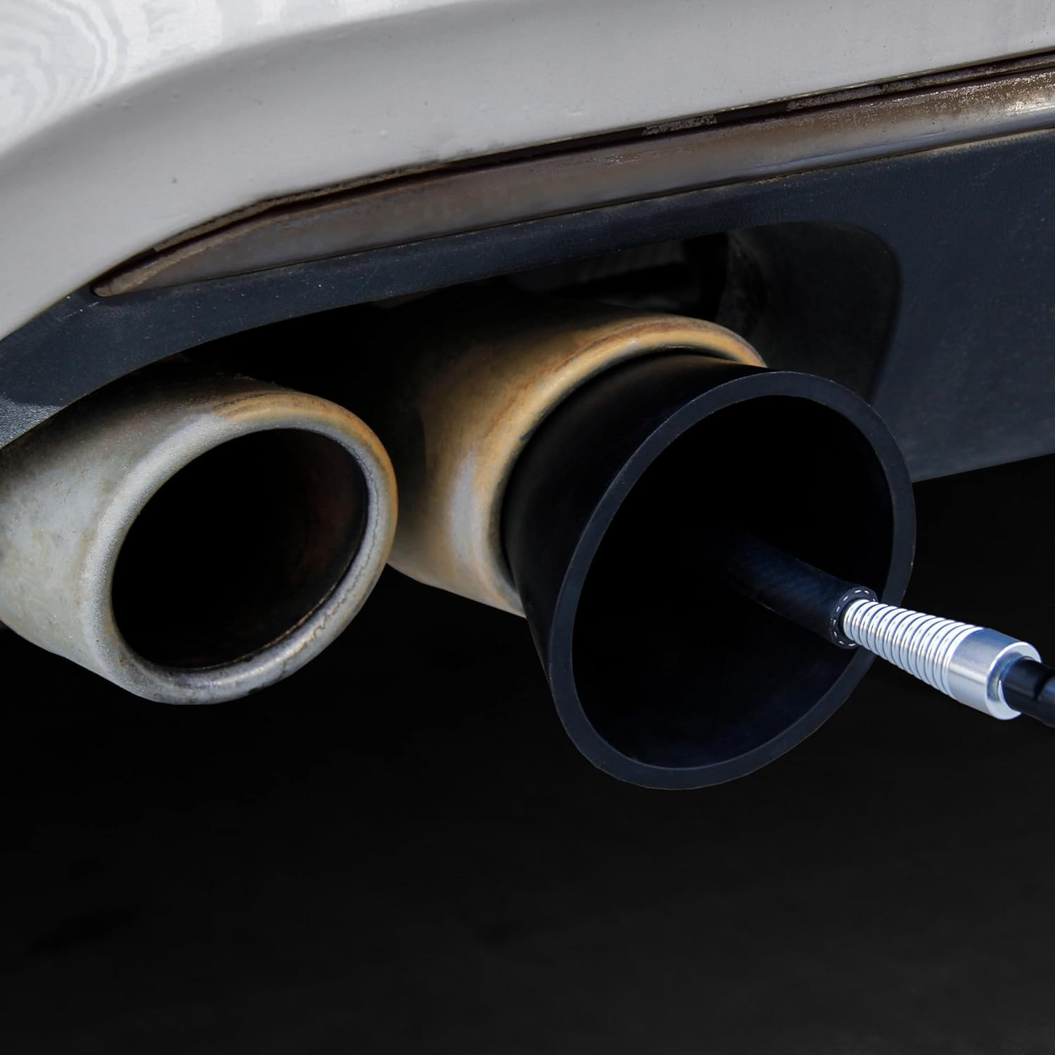 Smoke Cone Leak Detector, Universal Tapered Adapter Leak Detector for Exhaust an