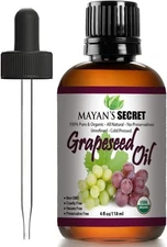 USDA Certified Organic GRAPESEED Oil Anti-Aging 4 Fl Oz (Pack of 1) 