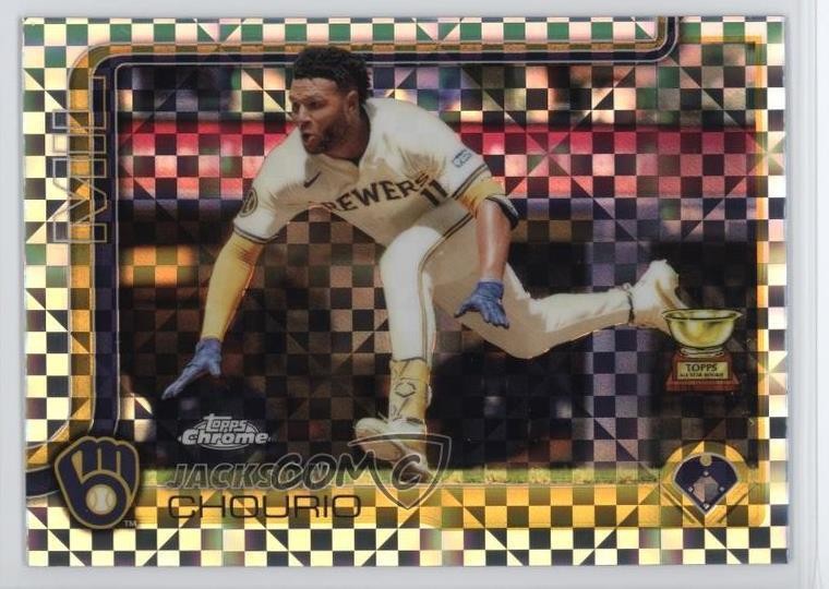2025 Topps Chrome X-Fractor Jackson Chourio #262 1dg3