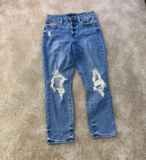 Judy Blue Boyfriend Fit Jeans Women's 9/29 Blue Stretch Denim High Rise
