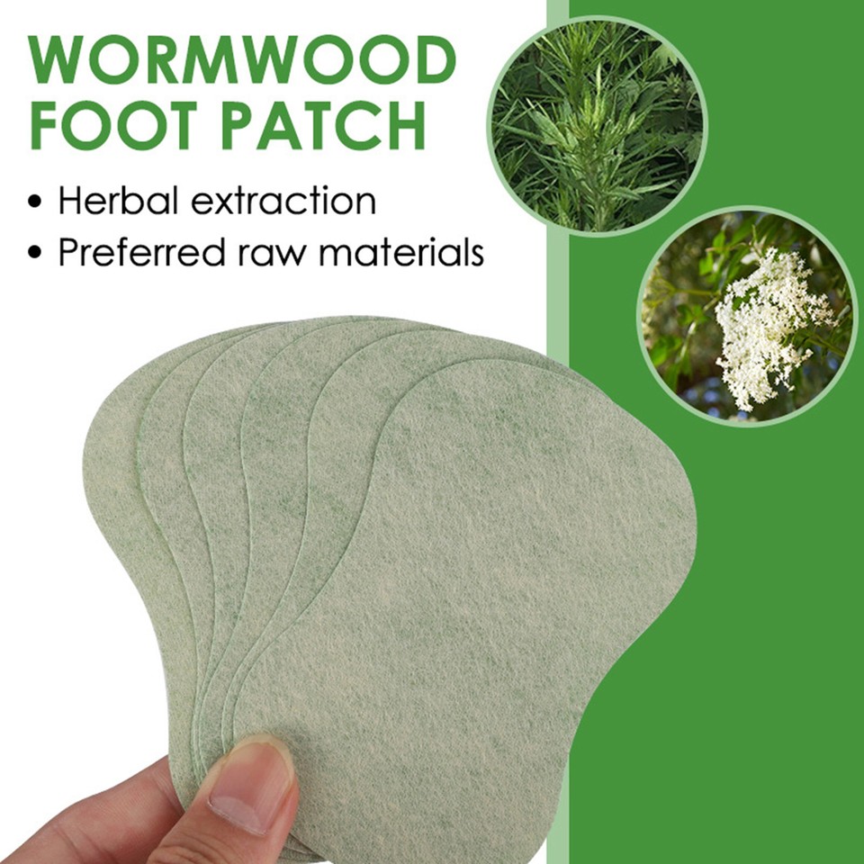 Wormwood Moxibustion Foot Patches For Fatigue And Stress Relief 6 Pcs ...
