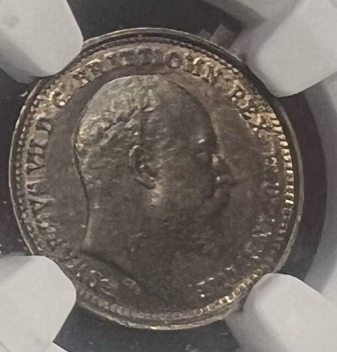 GREAT BRITAIN. 1902, 1/3 Farthing - NGC MS62 - BN KGV, Malta - Picture 3 of 4