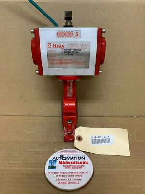 BRAY 930635-11350532 PNEUMATIC ACTUATOR 1.75'' BUTTERFLY VALVE FAST SHIP SAME DAY