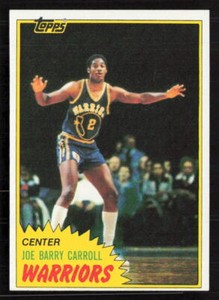 1981 Topps #W71 Joe Barry Carroll Excellent