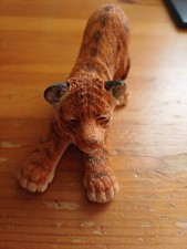 A Beautiful Carved Bengal Tiger Cub Figurine Which Is Called Rise And Shine 1997