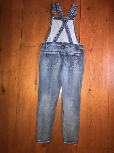 Wallflower Overalls Size L Girls Blue Denim Cotton Blend EUC - Picture 3 of 6