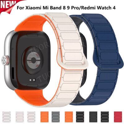 Magnet Silikon Armband Für Xiaomi Mi Band 9 8 Pro Smart Watch Silikonband Ersatz