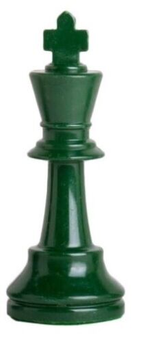 Staunton Triple Weighted Chess Pieces – 34 Army Green & Natural - 4 Queens - Picture 2 of 3