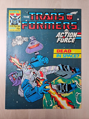 Transformers Issue 159 UK Edition April 1988 Marvel Comics Sleeved Dead In Space