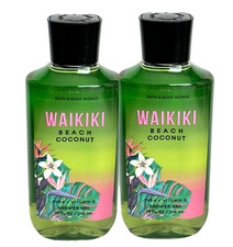 2 BATH BODY WORKS WAIKIKI BEACH COCONUT SHOWER GEL BODY WASH 10 FL OZ NEW