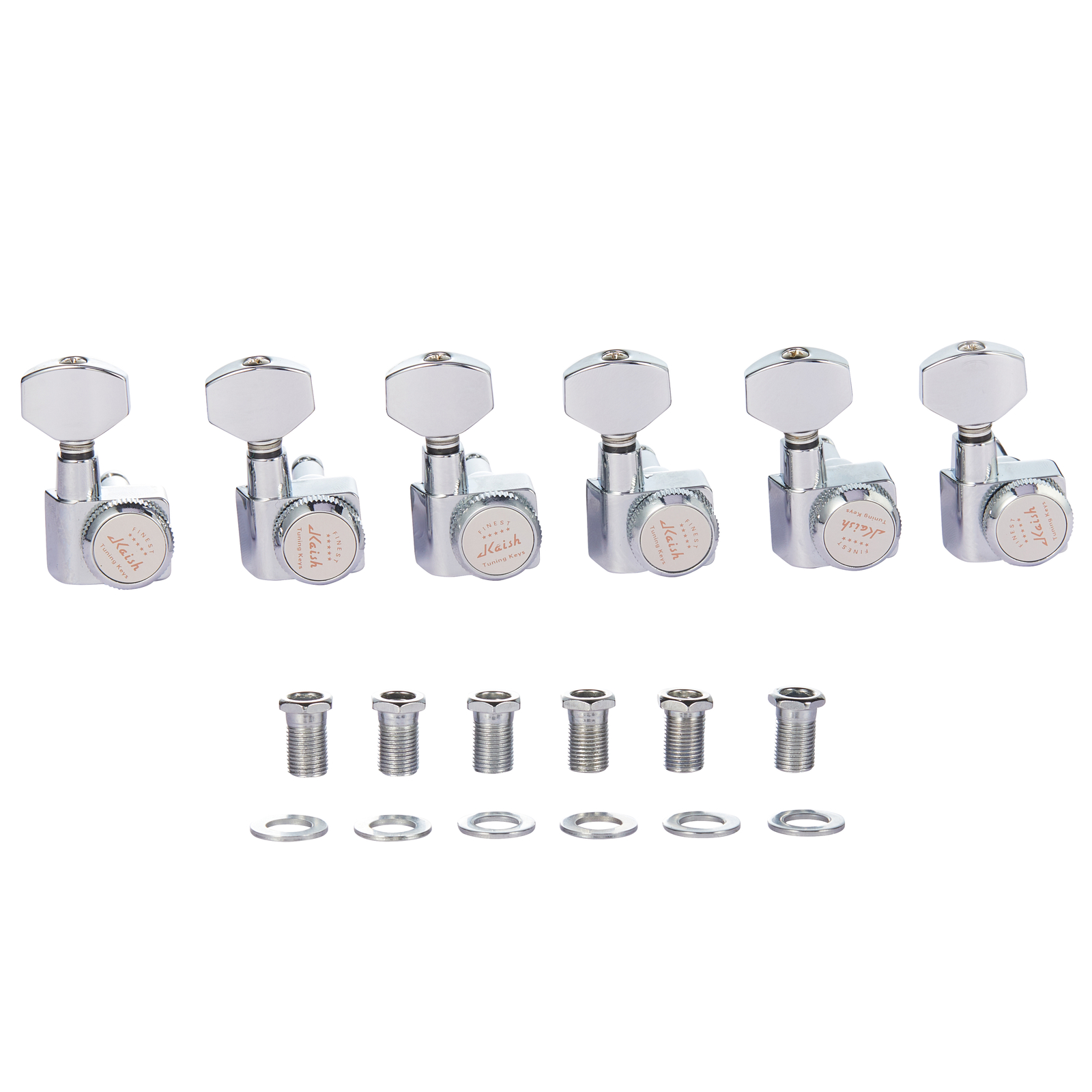Picchetti chiavi tuning sintonizzatori di bloccaggio cromati 2 pin adatti per chitarre USA Fender Strat Tele