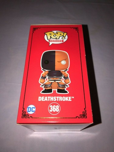 FUNKO POP DEATHSTROKE 2021 SDCC EXCLUSIVE #368 **NEW BOX DENT** - Picture 7 of 9