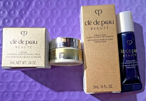 Cle de Peau Travel Sample Set -  EYE CONTOUR CREAM SUPREME + INTENSIVE EMULSION