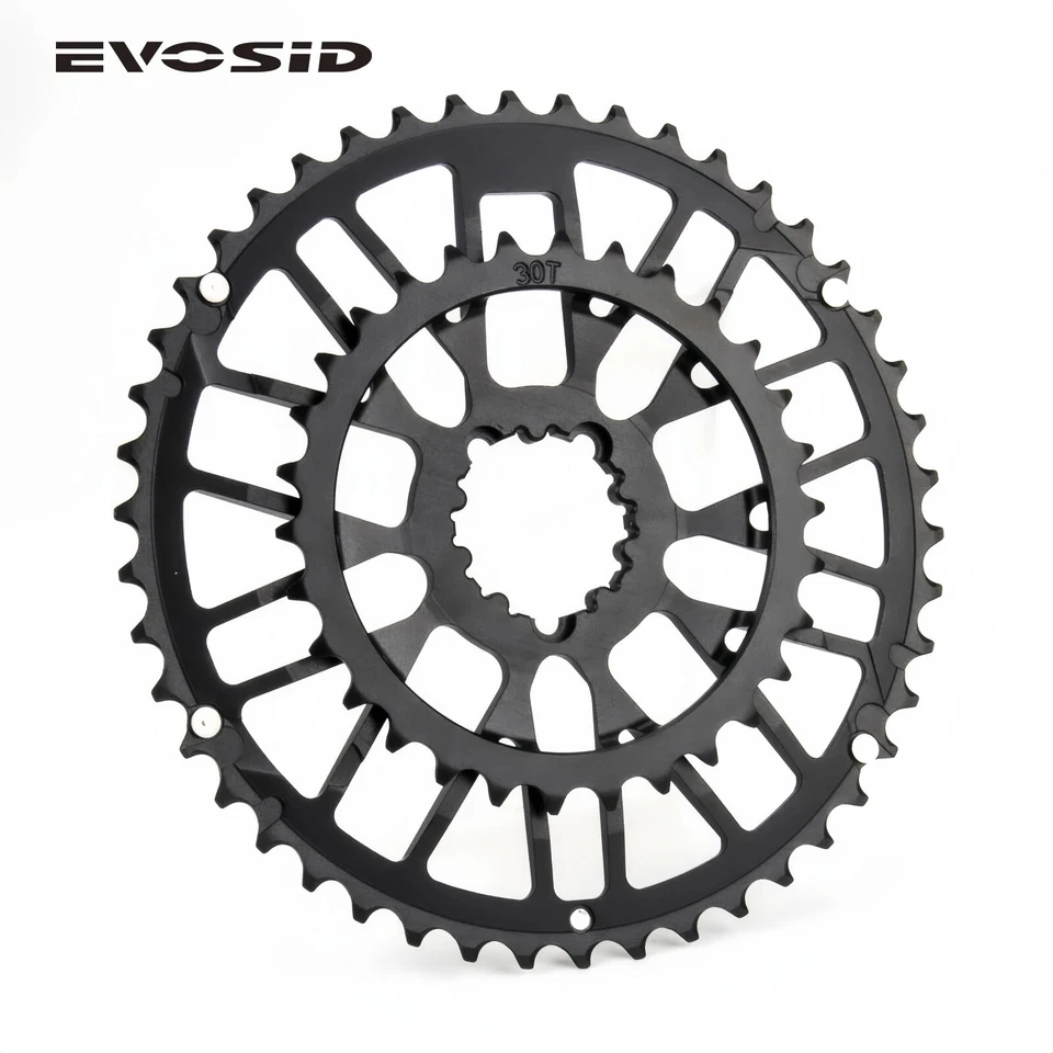 Road Bike Chainring 48-32T 46-30T Double Chainring CNC Gravel Bike Chain Wheel - Image 3 of 4
