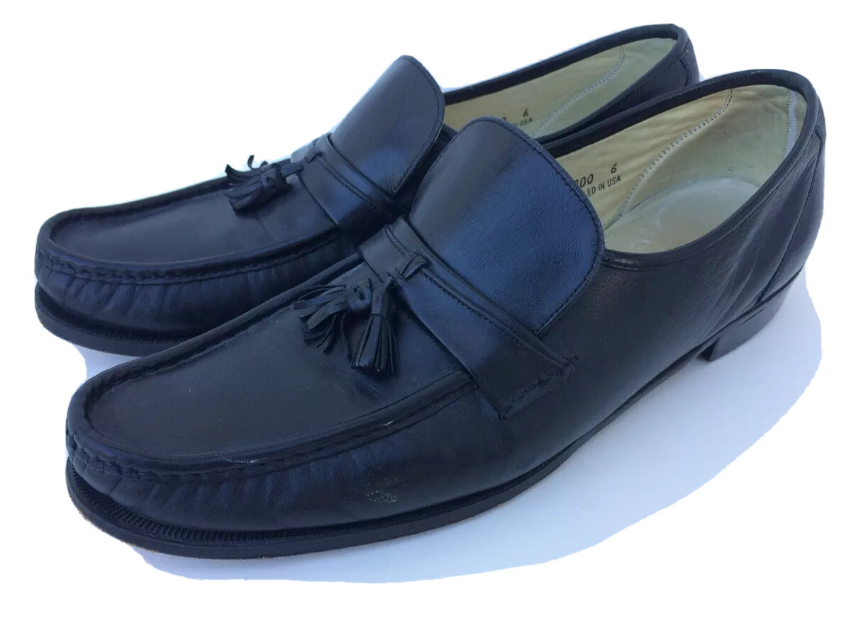Florsheim Imperial 92184 Mens Slip-On Black Leather Tassel Dress