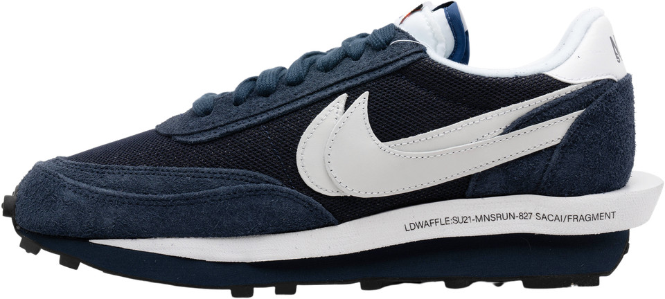 靴 Nike sacai fragment LDWAFFLE 25cm Nike LDV Waffle x Fragment Design x sacai Low Blackened Blue