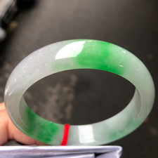 Natural Grade AA Ice Green Myanmar Jade jadeite bracelet bangle 55mm Certified