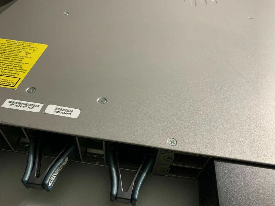 Cisco  WS-C3850-12X48U-L Switch 48 Port Gigabit PoE+ 1100W Single Pwr Supply - Image 2 of 4