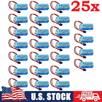 25X 3V Q6BAT CR17335SE-R/3V PLC Li-ion Battery For Mitsubishi Q25PRHCPU Q170HBAT